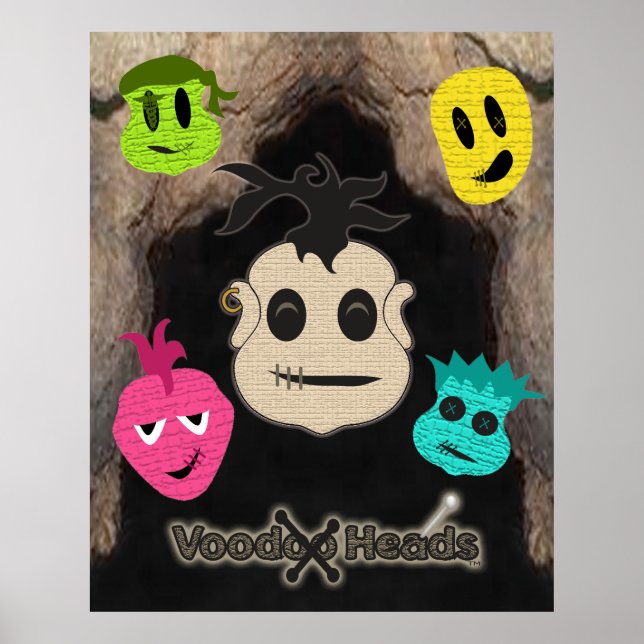 Voodoo Heads ~ Cave Poster (Front)