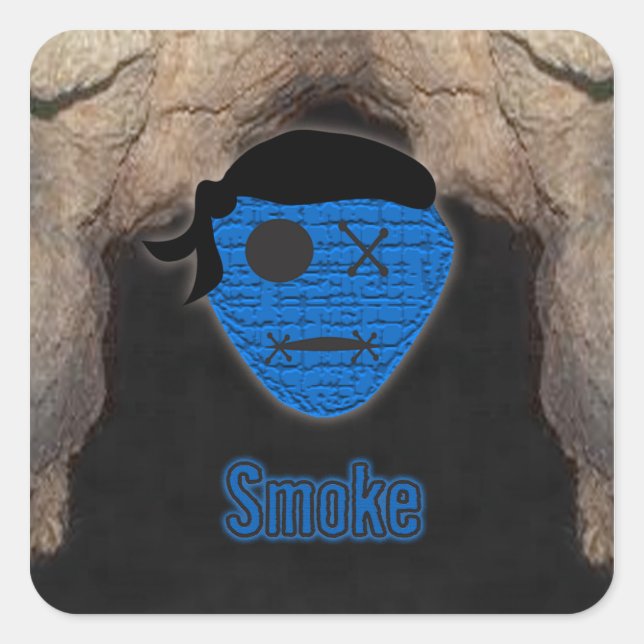 Voodoo Heads ~ Cave Square Sticker (Front)