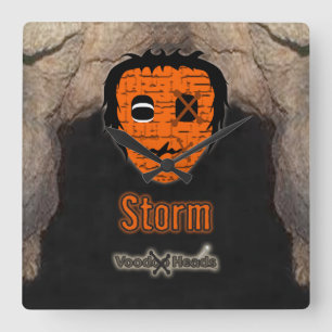 Voodoo Heads ~ Cave Square Wall Clock