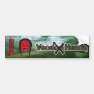 Voodoo Heads ~ Swamp Bumper Sticker