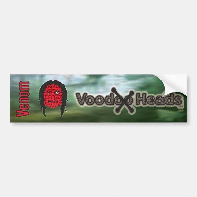 Voodoo Heads ~ Swamp Bumper Sticker (Front)