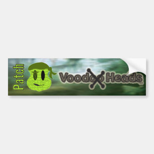 Voodoo Heads ~ Swamp Bumper Sticker