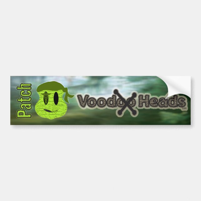 Voodoo Heads ~ Swamp Bumper Sticker (Front)