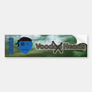 Voodoo Heads ~ Swamp Bumper Sticker