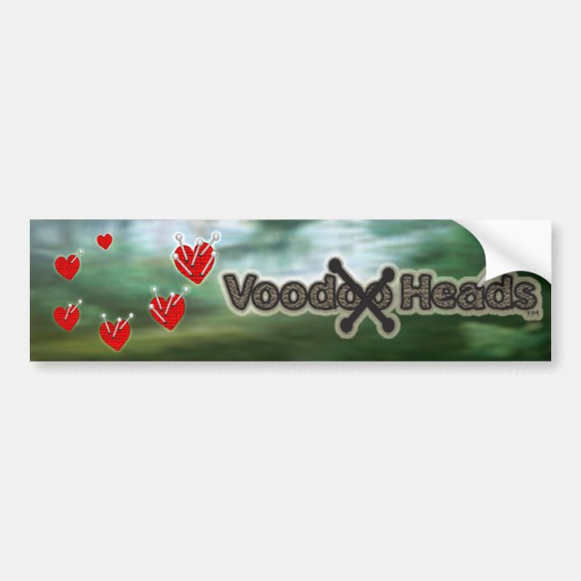 Voodoo Heads ~ Swamp Bumper Sticker (Front)
