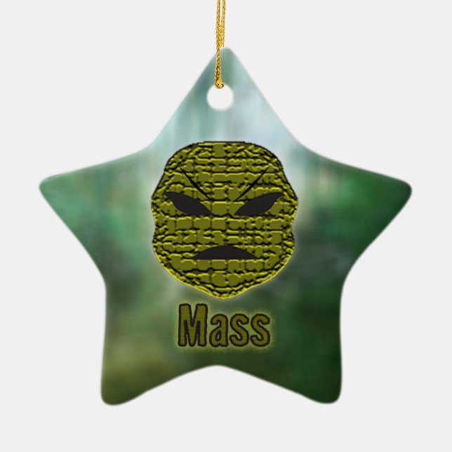 Voodoo Heads ~ Swamp Ceramic Ornament (Front)