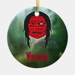 Voodoo Heads ~ Swamp Ceramic Ornament