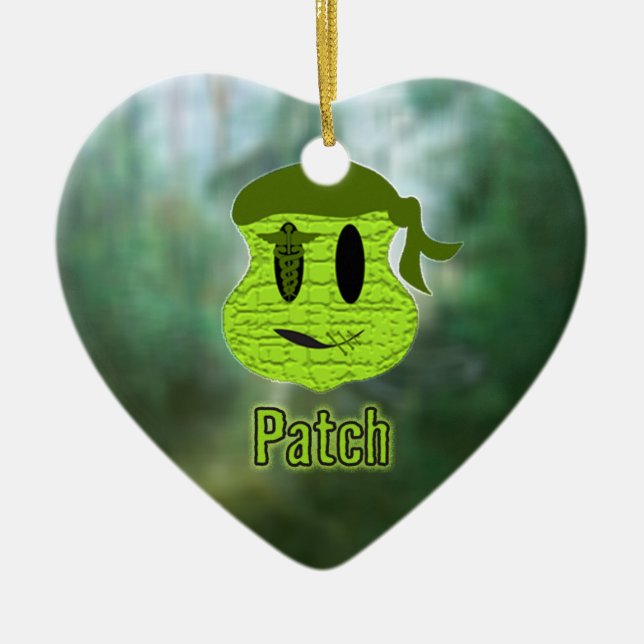 Voodoo Heads ~ Swamp Ceramic Tree Decoration (Front)