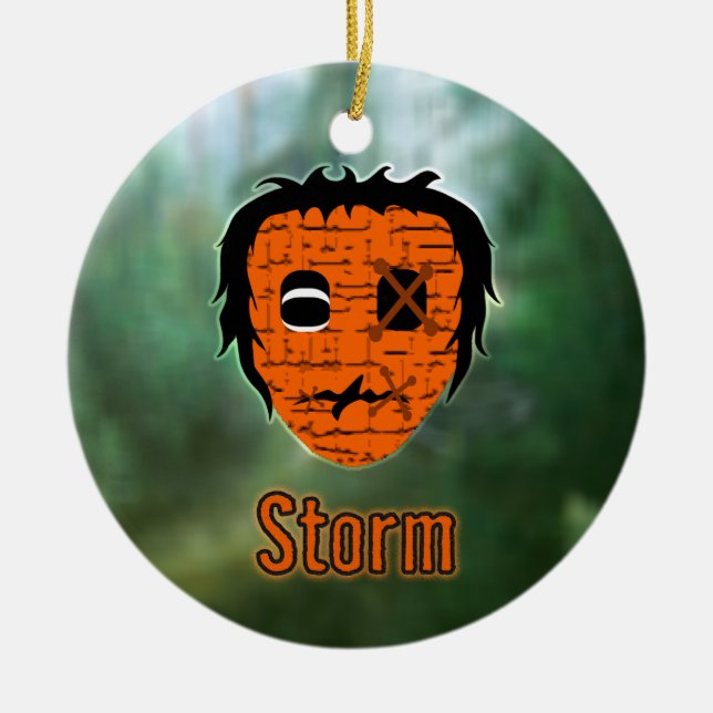 Voodoo Heads ~ Swamp Ceramic Tree Decoration (Front)