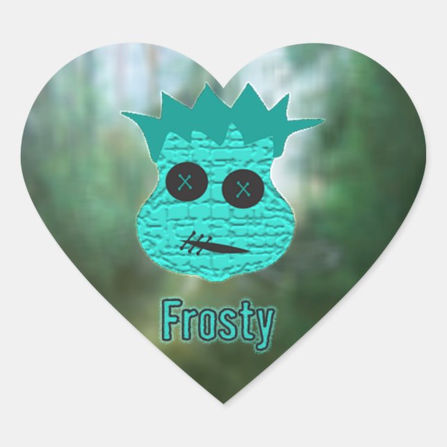 Voodoo Heads ~ Swamp Heart Sticker (Front)