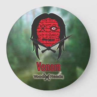 Voodoo Heads ~ Swamp Large Clock