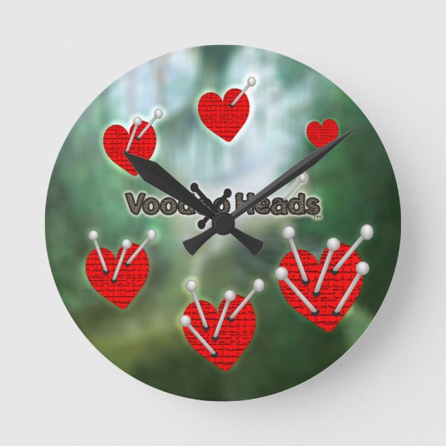 Voodoo Heads ~ Swamp Round Clock (Front)