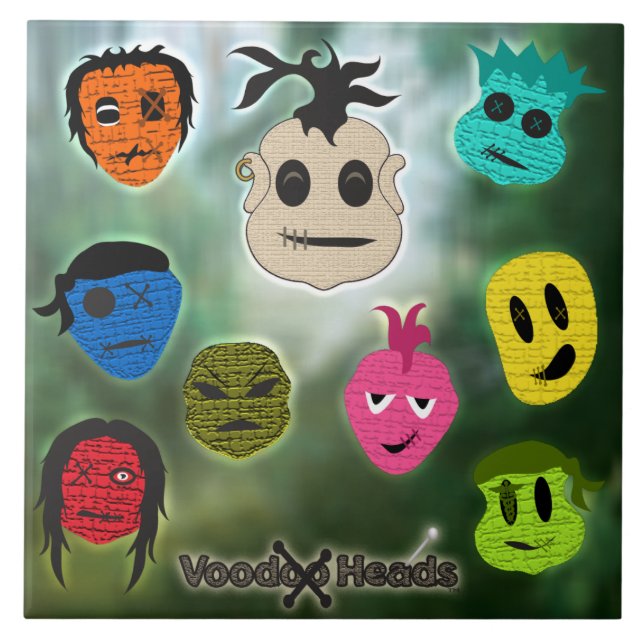 Voodoo Heads ~ Swamp Tile (Front)