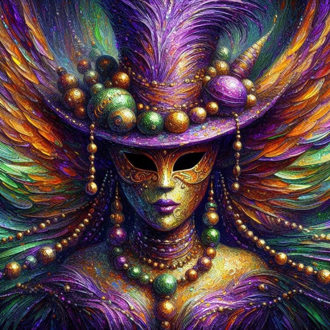 Voodoo Impressionism Mardi Gras fairy Jigsaw Puzzle (Creator Uploaded)