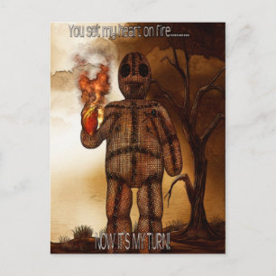 Voodoo-ing 2 "Hearts Afire" FUNNY Postcard