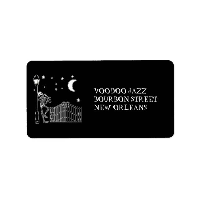 Voodoo Jazz Saxophone Player Label (Front)