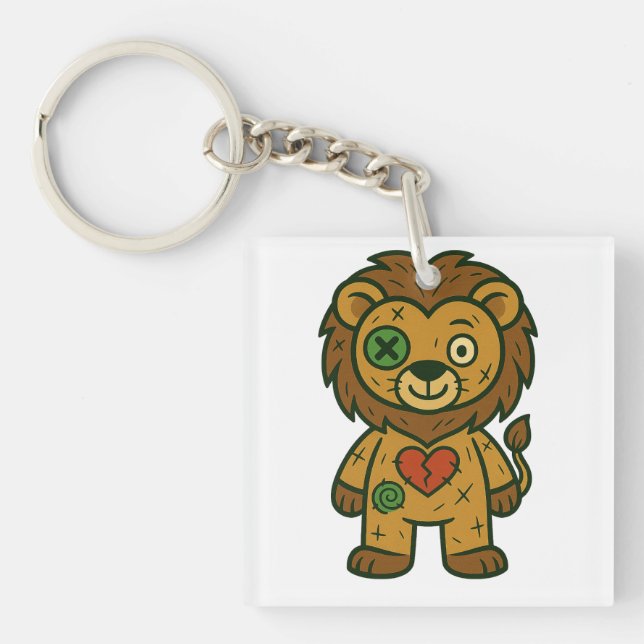 Voodoo Lion – King of Stitches Key Ring (Front)