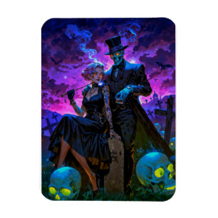 Voodoo Lovers Maman Brigitte and Baron Samedi Magnet