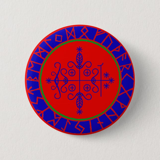 VooDoo Magik - Papa Legba 6 Cm Round Badge (Front)