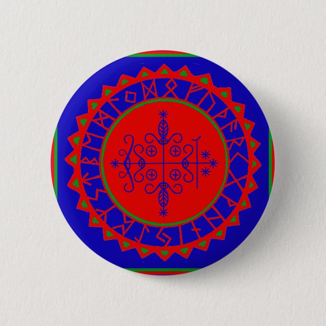 VooDoo Magik - Papa Legba 6 Cm Round Badge (Front)