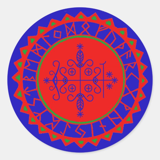 VooDoo Magik - Papa Legba Classic Round Sticker (Front)