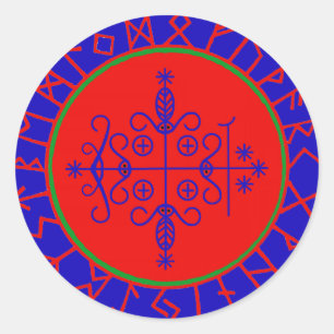 VooDoo Magik - Papa Legba Classic Round Sticker