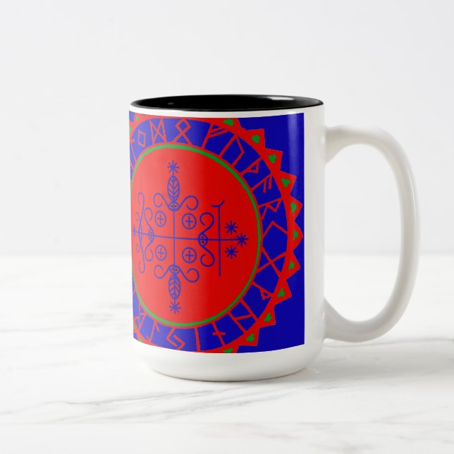 VooDoo Magik - Papa Legba Two-Tone Coffee Mug (Right)