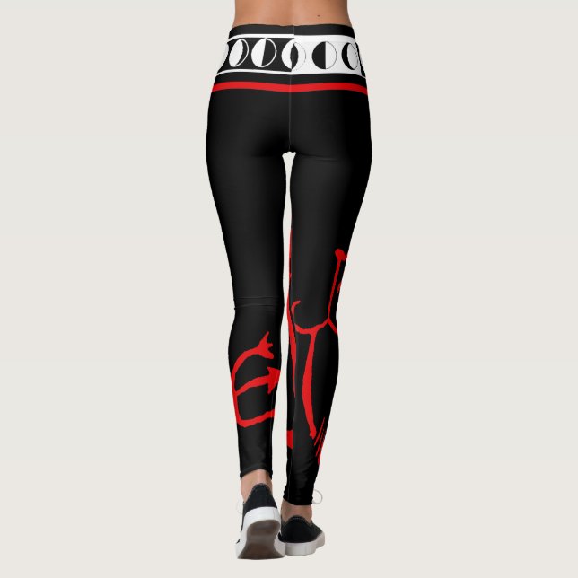 VooDoo Moon Devil Goth Leggings (Back)
