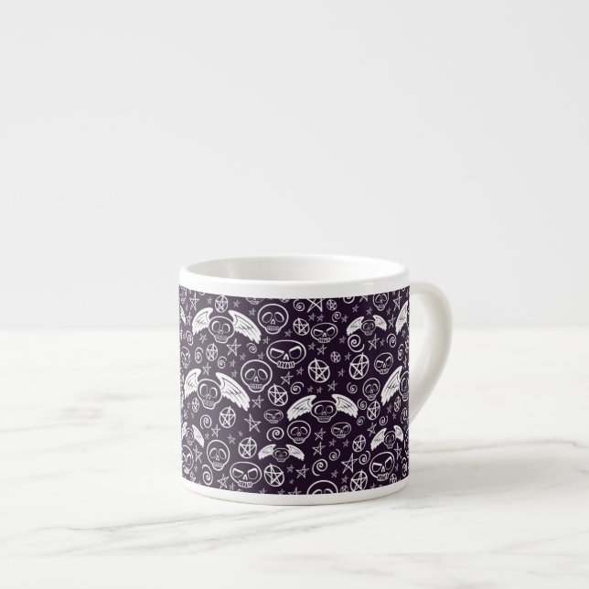 "Voodoo" Pattern Espresso Cup (Front Right)