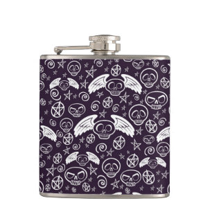 "Voodoo" Pattern Hip Flask