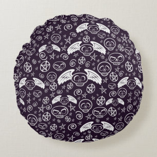"Voodoo" Pattern Round Cushion