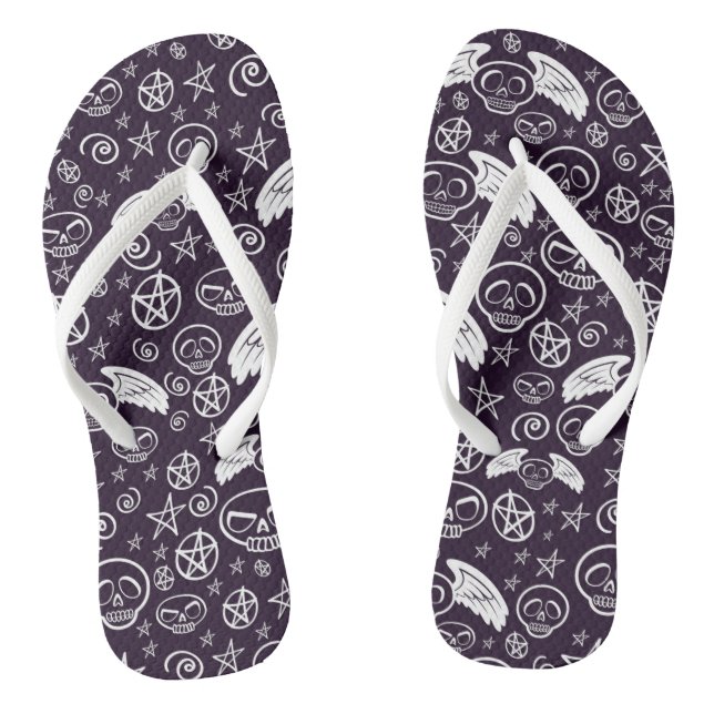 "Voodoo" Pattern Thongs (Footbed)