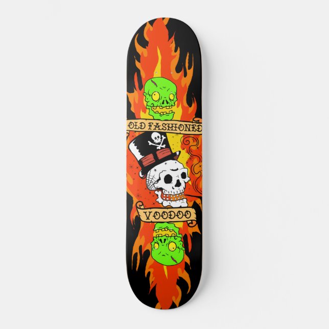 Voodoo skull skateboard (Front)