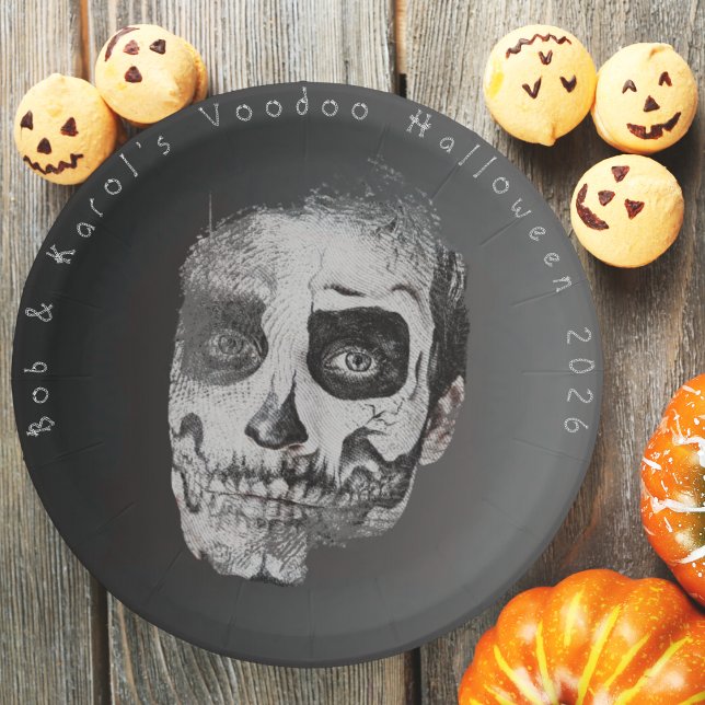 Voodoo Smile Halloween Paper Plate (Voodoo Smile Halloween Paper Plate)