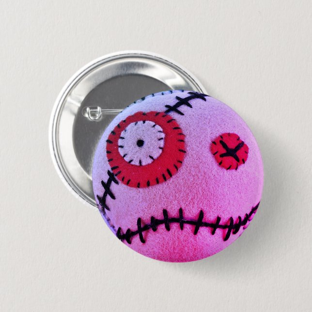 Voodoo Solvent Pink 6 Cm Round Badge (Front & Back)