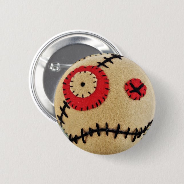Voodoo Tan 6 Cm Round Badge (Front & Back)