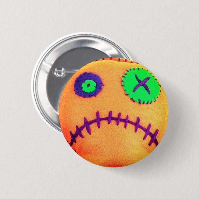 Voodoo Tangerine 6 Cm Round Badge (Front & Back)