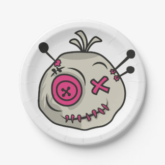 Voodoo Token 7" Round Paper Plate