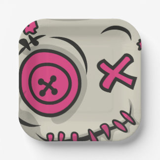 Voodoo Token 7" Square Paper Plate