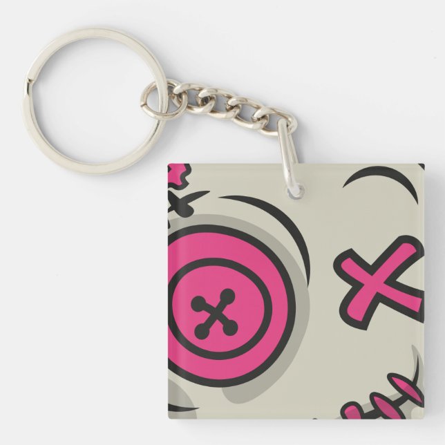 Voodoo Token Acrylic Keychain Square (Front)