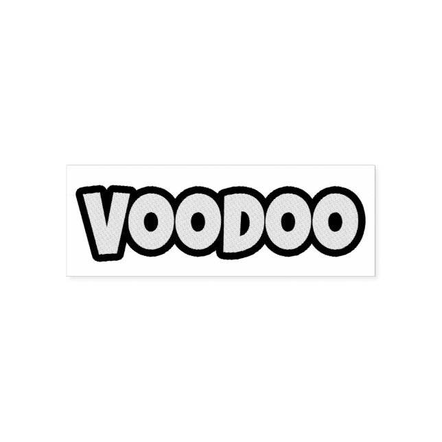 Voodoo Token Custom 2.15" x 0.78" Stamp (Design)