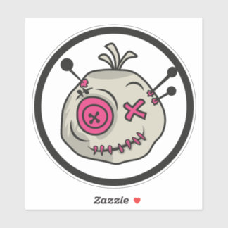 Voodoo Token Medium 6" x 6" Vinyl Sticker