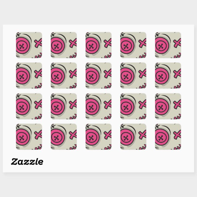 Voodoo Token Square Stickers (Sheet)