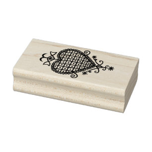 VooDou Veve "Love Heart" Rubber Stamp