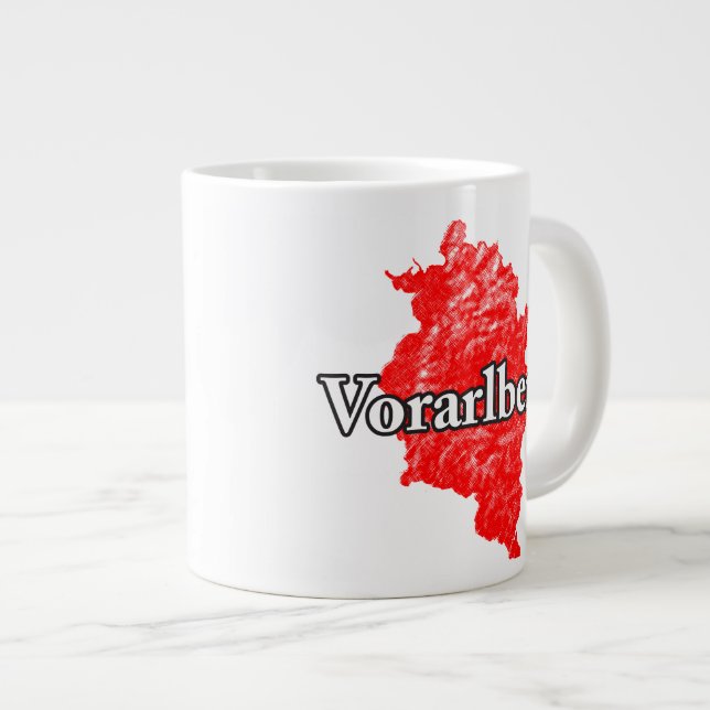 Vorarlberg Large Coffee Mug (Front Right)