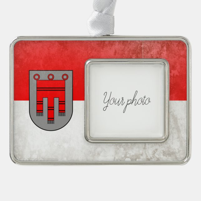Vorarlberg Silver Plated Framed Ornament (Front)