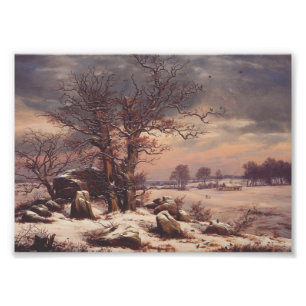 Vordingborg in Winter by J.C. Dahl Fine Art Photo Print