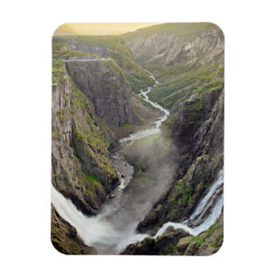 Voringsfossen waterfall in Norway vertical magnet