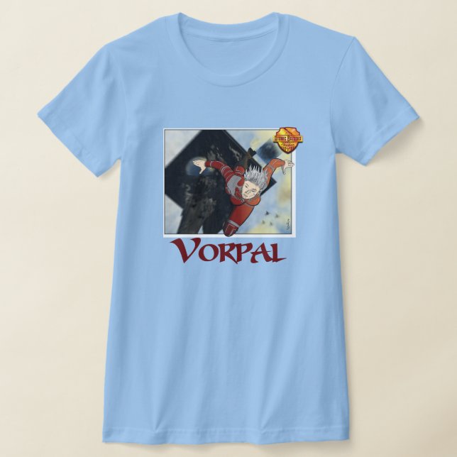 Vorpal Comic Book TShirt: Leap TShirt (Laydown)