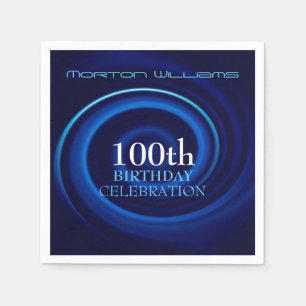 Vortex 100th Birthday Celebration Paper Napkin
